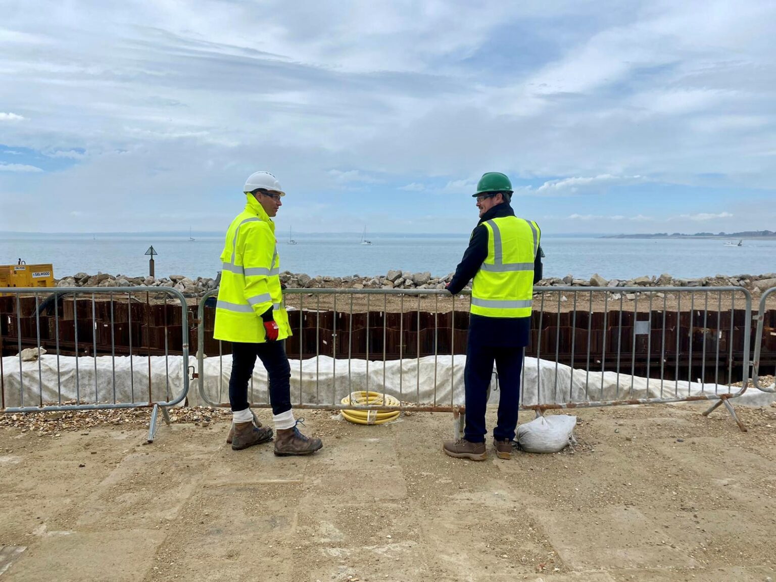 City MP catches up on progress of Southsea Coastal Defence Scheme ...